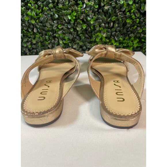 Unisa, Gold Slip On Sandals, Women’s Size 7.5 - Picture 7 of 8